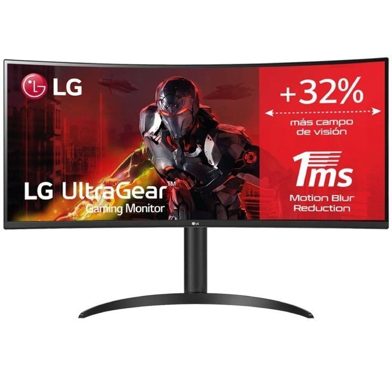 Monitor Gaming Ultrapanorámico Curvo LG UltraGear 34WP65CP-B 34'/ WQHD/ 1ms/ 160Hz/ VA/ Multimedia/ Negro