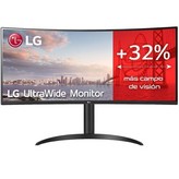 Monitor Profesional Ultrapanorámico Curvo LG UltraWide 34WP75CP-B 34'/ WQHD/ Multimedia/ Regulable en altura/ Negro