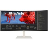 Monitor Profesional Ultrapanorámico Curvo LG 38BR85QC-W 38'/ WQHD+/ Multimedia/ Regulable en Altura/ Blanco