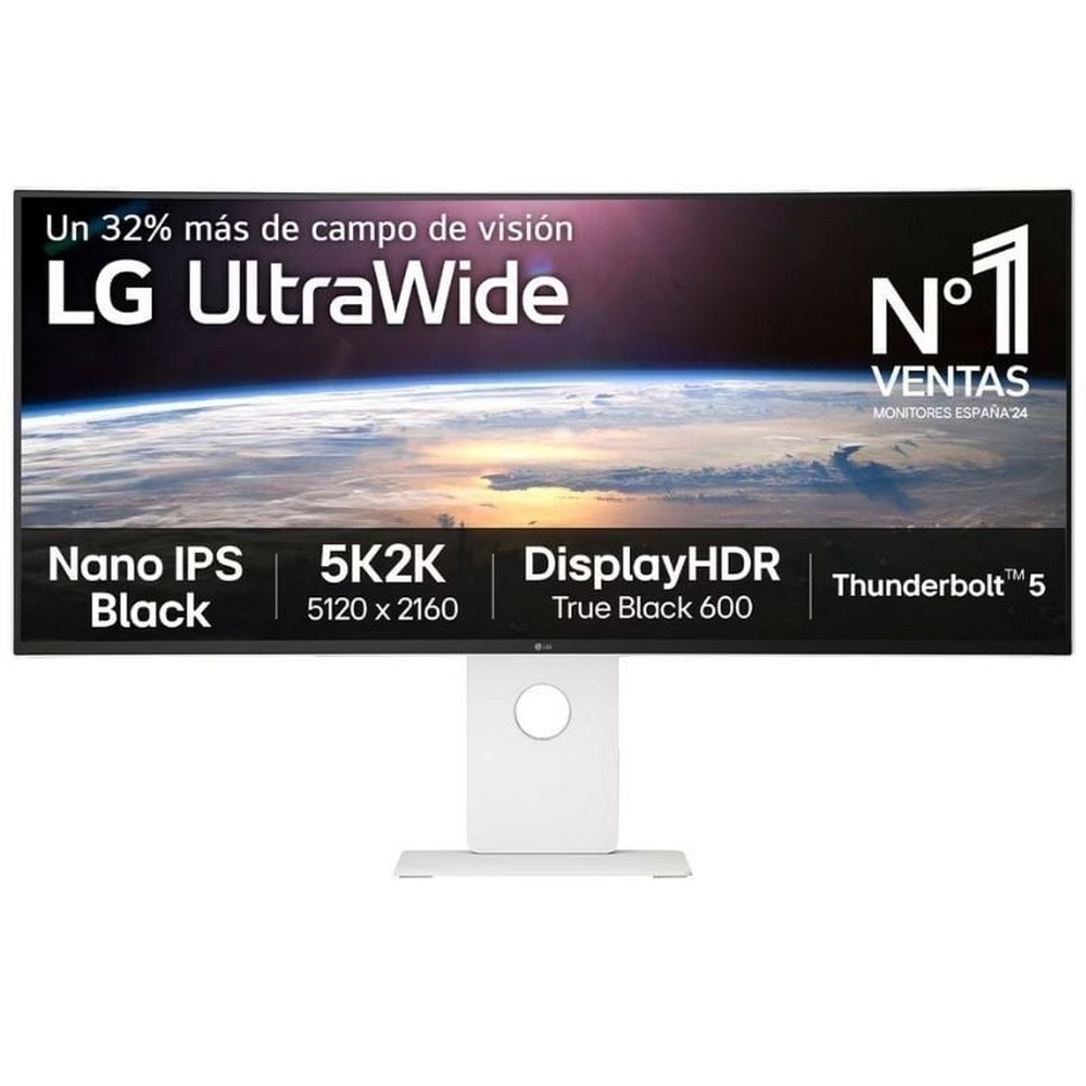 Monitor Gaming Ultraparonámico Curvo LG UltraGear 40U990A-W 40'/ 5K2K/ Multimedia/ 1ms/ 120Hz/ IPS/ Regulable en altura/ Blanco