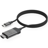 Cable Conversor Linq LQ48017/ USB Tipo-C Macho - HDMI 4K Hembra/ 2m/ Negro