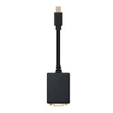 Conversor Nanocable 10.16.0202/ Mini DisplayPort Macho - VGA Hembra/ 15cm/ Negro