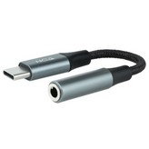 Conversor USB Tipo-C Nanocable 10.24.1204/ USB Tipo-C Macho - Jack 3.5 Hembra