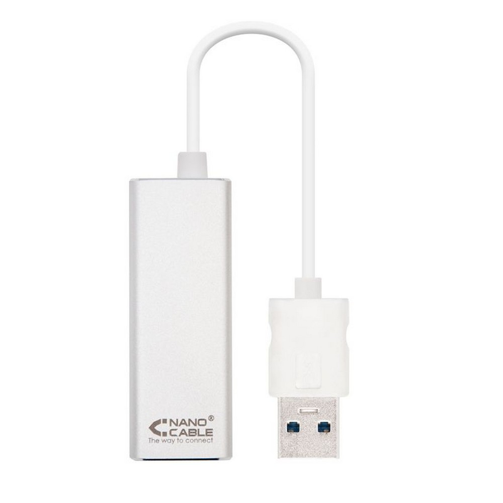 Adaptador USB 3.0 - RJ45 Nanocable 10.03.0401/ 1000Mbps - Ítem