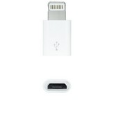 Adaptador Micro USB 2.0 Lightning Nanocable 10.10.4100/ Micro USB Hembra - Lightning Macho/ Blanco