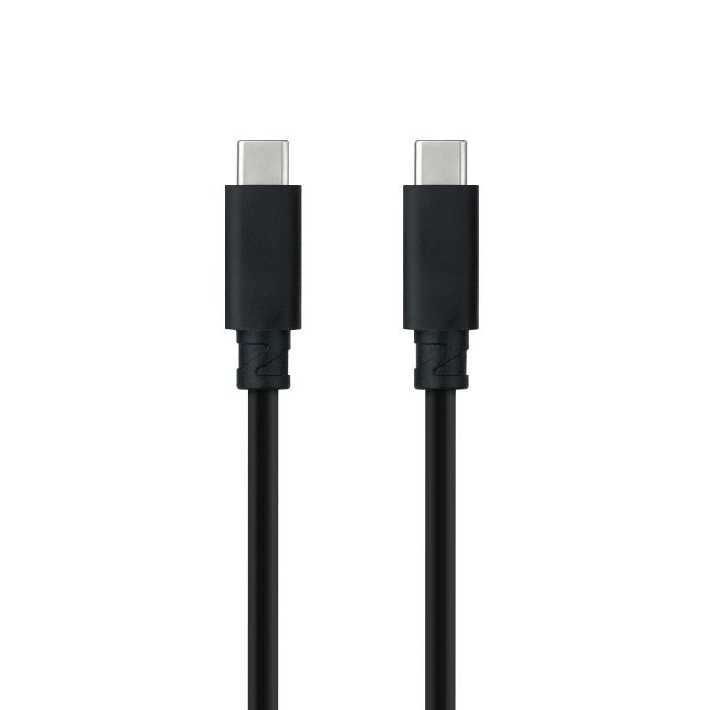 Cable USB 3.1 Nanocable 10.01.4101-L150/ USB Tipo-C Macho - USB Tipo-C Macho/ 1.5m/ Negro