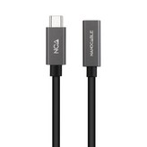 Cable Alargador USB 3.2 Nanocable 10.01.4401-L150/ USB Tipo-C Macho - USB Tipo-C Hembra/ 1.5m/ Negro