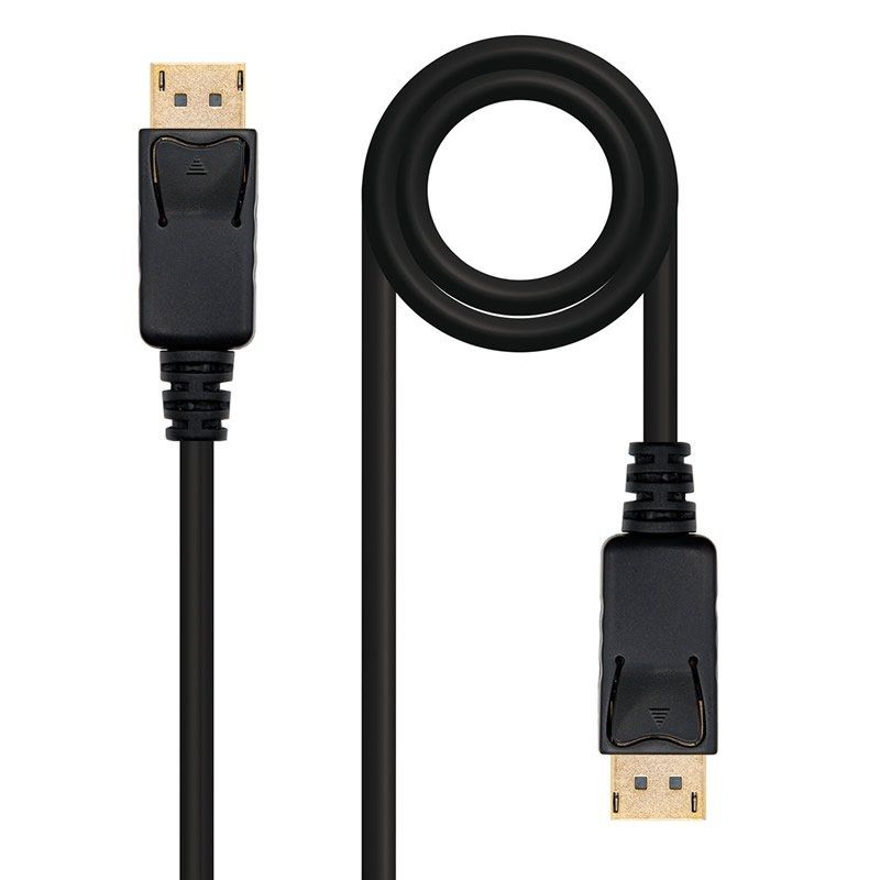 Cable Displayport 1.2 4K Nanocable 10.15.2303/ Displayport Macho - Displayport Macho/ 3m/ Negro