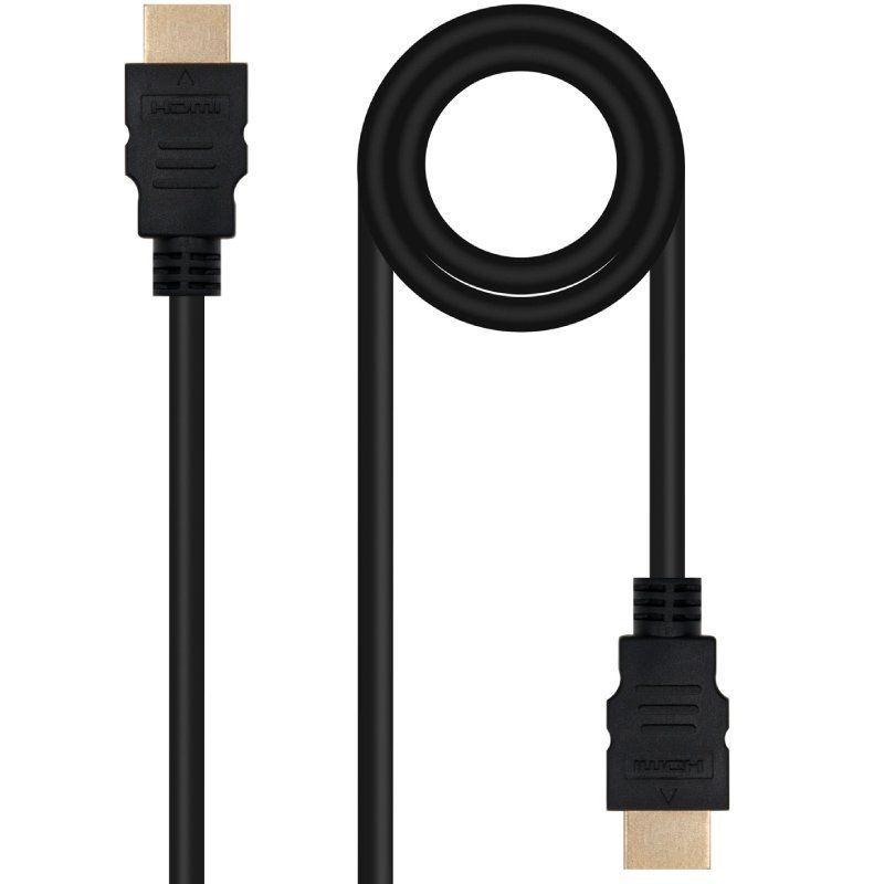 Cable HDMI 2.0 4K Nanocable 10.15.3801/ HDMI Macho - HDMI Macho/ 1m/ Negro - Ítem