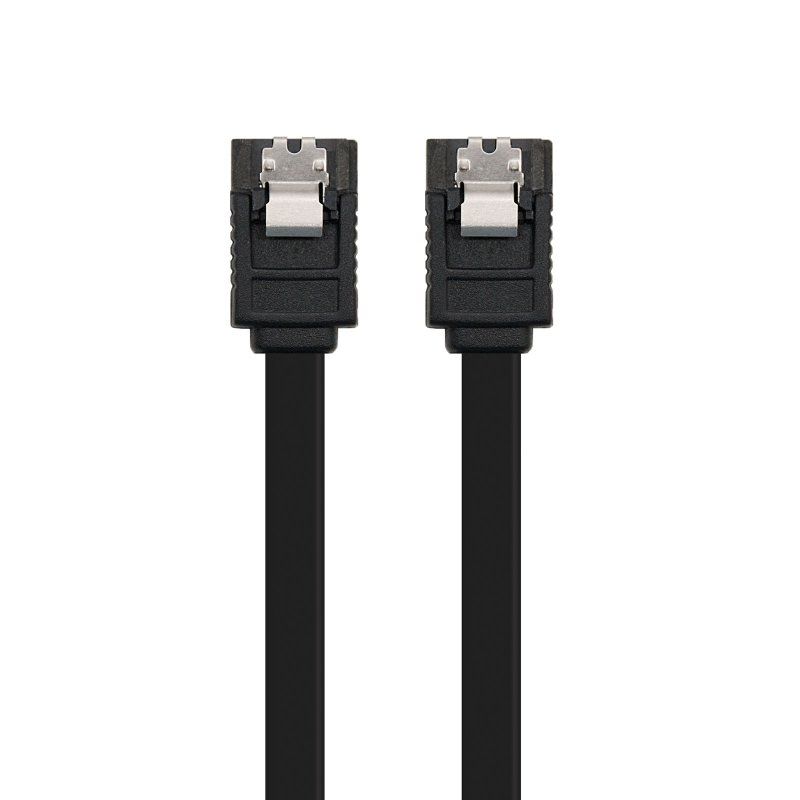 Cable SATA III Nanocable 10.18.1001-BK/ 50cm/ Negro - Ítem