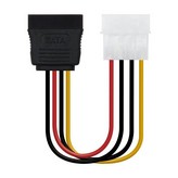 Cable de Alimentación SATA Nanocable 10.19.0205-OEM/ Molex Macho - SATA Hembra/ 16cm