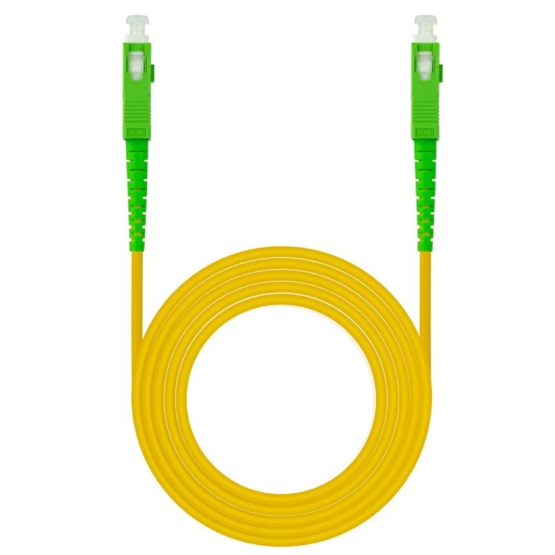 Cable de Fibra Óptica G657A2 Nanocable 10.20.0015/ LSZH/ 15m/ Amarillo