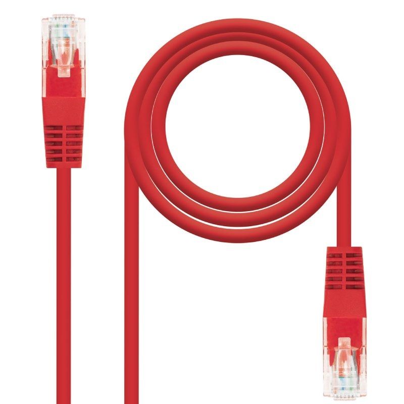 Cable de Red RJ45 UTP Nanocable 10.20.0400-L30 Cat.6/ 30cm/ Rojo - Ítem