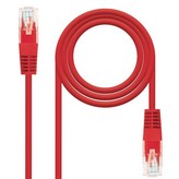 Cable de Red RJ45 UTP Nanocable 10.20.0400-L30 Cat.6/ 30cm/ Rojo