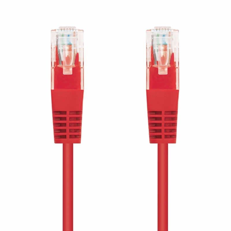 Cable de Red RJ45 UTP Nanocable 10.20.0400-R Cat.6/ 50cm/ Rojo