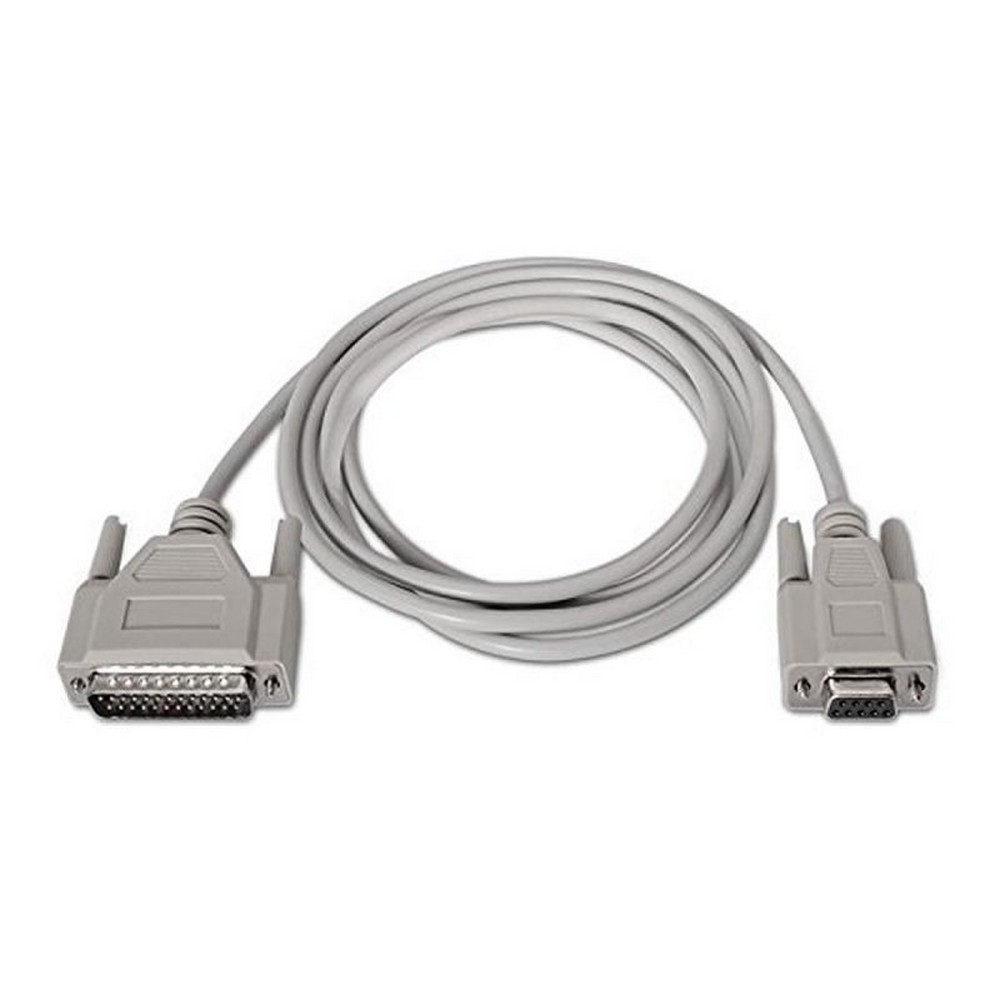 Cable Serie NULL Modem Nanocable 10.14.0802/ DB9 Hembra - DB25 Macho/ 1.8m/ Beige - Ítem