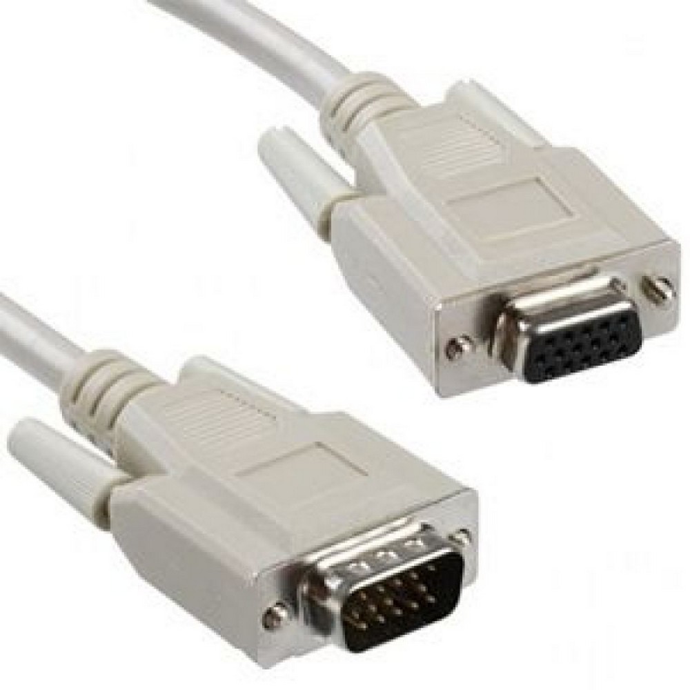 Cable Alargador VGA Nanocable 10.15.0202/ D-SUB Macho - HD SUB Hembra/ 1.8m/ Beige