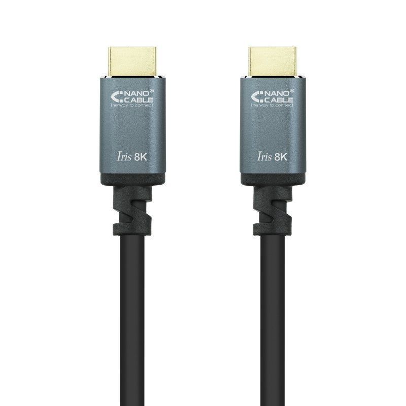 Cable HDMI 2.1 8K Nanocable 10.15.8000/ HDMI Macho - HDMI Macho/ 50cm/ Negro
