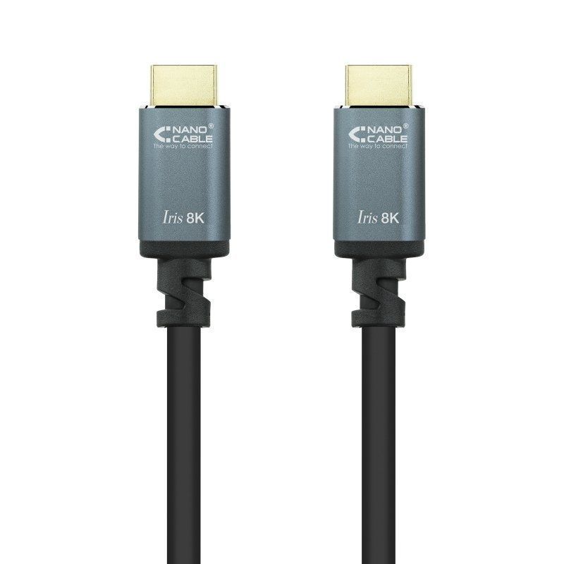 Cable HDMI 2.1 8K Nanocable 10.15.8001-L150/ HDMI Macho - HDMI Macho/ 1.5m/ Negro