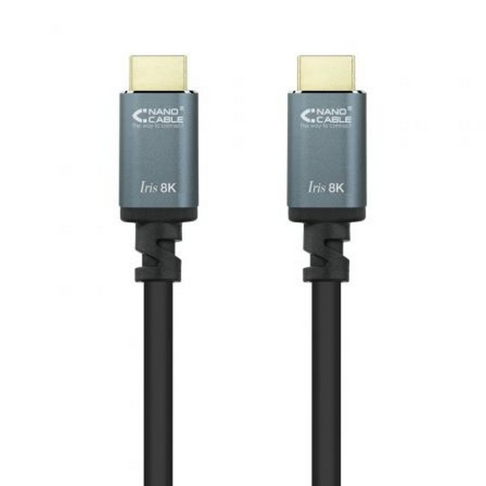 Cable HDMI 2.1 8K Nanocable 10.15.8001/ HDMI Macho - HDMI Macho/ 1m/ Negro