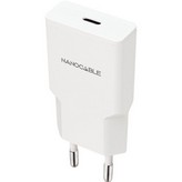 Cargador de Pared Nanocable 10.10.2024/ 1xUSB Tipo-C/ 25W/ Blanco