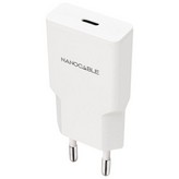 Cargador de Pared Nanocable 10.10.2027/ 1xUSB Tipo-C/ 30W/ Blanco