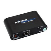 Conversor Nanocable 10.16.2101-BK/ HDMI Hembra - VGA Hembra/ Jack 3.5 Hembra/ 15cm/ Negro