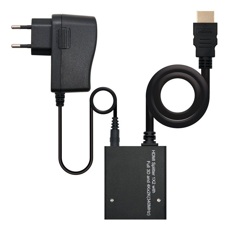 Duplicador HDMI Nanocable 10.25.3502/ HDMI Macho - 2 HDMI Hembra