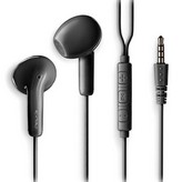 Auriculares Intrauditivos NGS Cross Flip/ con Micrófono/ Jack 3.5/ Negros