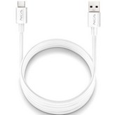 Cable USB 2.0 NGS ZYRO-AC/ USB Macho - USB Tipo-C Macho/ Hasta 15W/ 480Mbps/ 1m/ Blanco