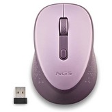 Ratón Inalámbrico NGS Dew Lilac/ Hasta 1600 DPI/ Lila