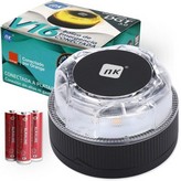 Luz baliza de emergencia para coche NK Connected EL2024-C1 V16/ Homologada/ Base Imantada/ Geolocalizable/ Funciona a Pilas