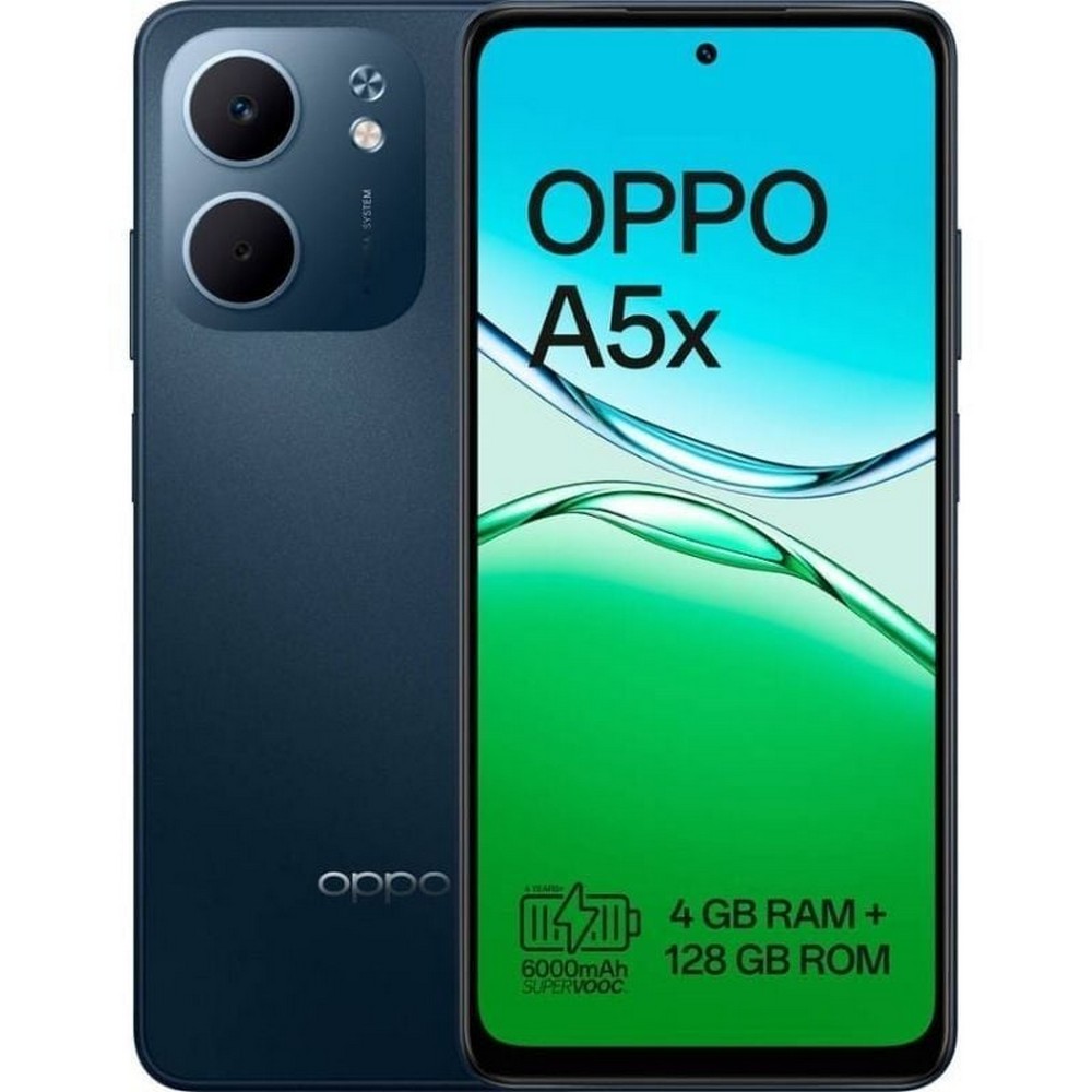 Smartphone Oppo A5x 4GB/ 128GB/ 6.67'/ Negro Azul
