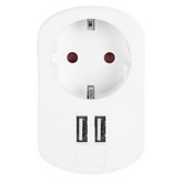 Enchufe Orbegozo EN 1200/ 1 Toma Schuko/ 2 Tomas USB