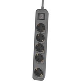 Regleta con Interruptor Philips CHP2154G/12 5 Tomas de corriente/ Cable 1.5m/ Gris