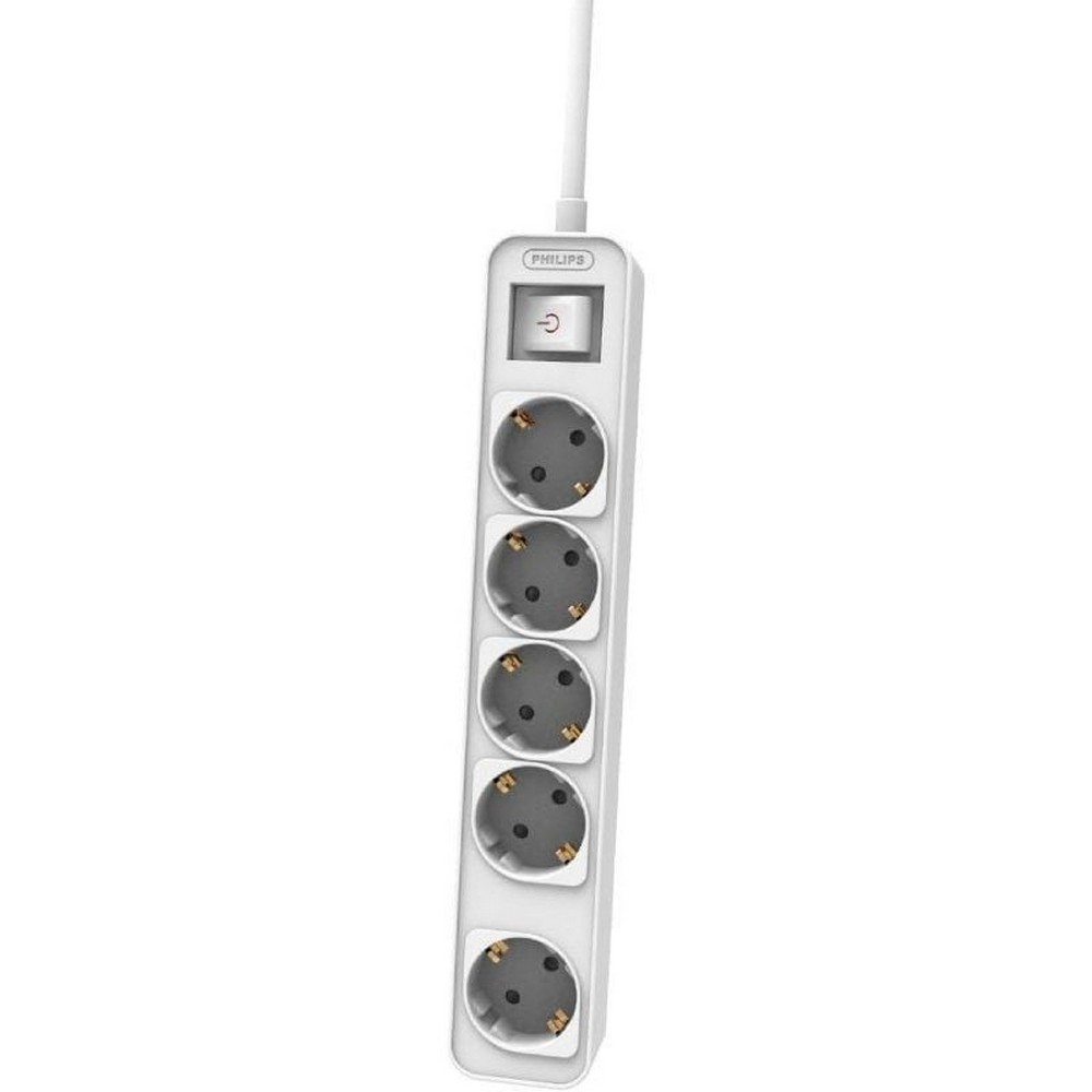Regleta con Interruptor Philips CHP2154W/12/ 5 Tomas de corriente/ Cable 1.5m/ Blanco