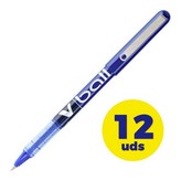 Caja de Bolígrafos de Tinta Líquida Pilot V-Ball NVB7A/ 12 unidades/ Azules