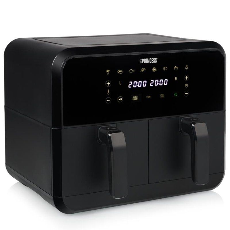 Freidora por Aire / Sin Aceite Princess Double Basket Airfryer 182068/ 2400W/ Capacidad 8L - Ítem
