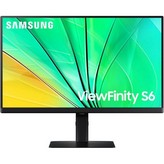 Monitor Profesional Samsung ViewFinity S6 S24D600EAU 24'/ QHD/ Regulable en Altura/ Negro