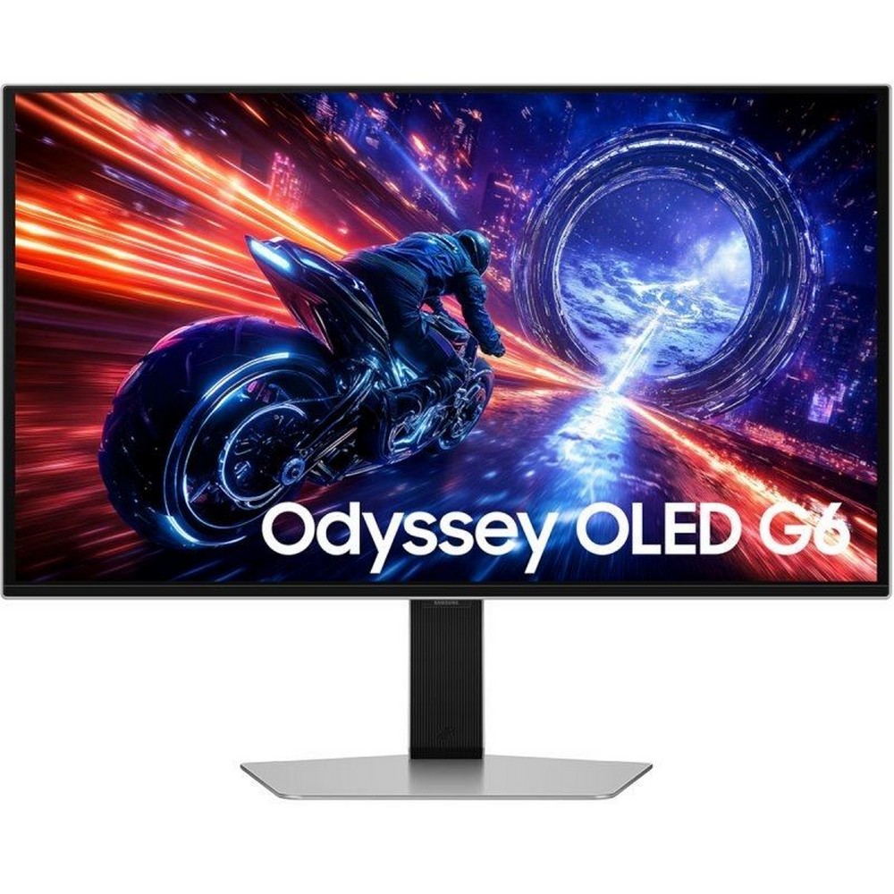 Monitor Gaming Samsung Odyssey OLED G6 G60SF S27FG602SU 27'/ QHD/ 0.03ms/ 500Hz/ OLED/ Regulable en altura/ Plata