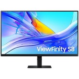 Monitor Profesional Samsung ViewFinity S8 S80UD S32D800UAU 32'/ 4K/ Regulable en altura/ Negro