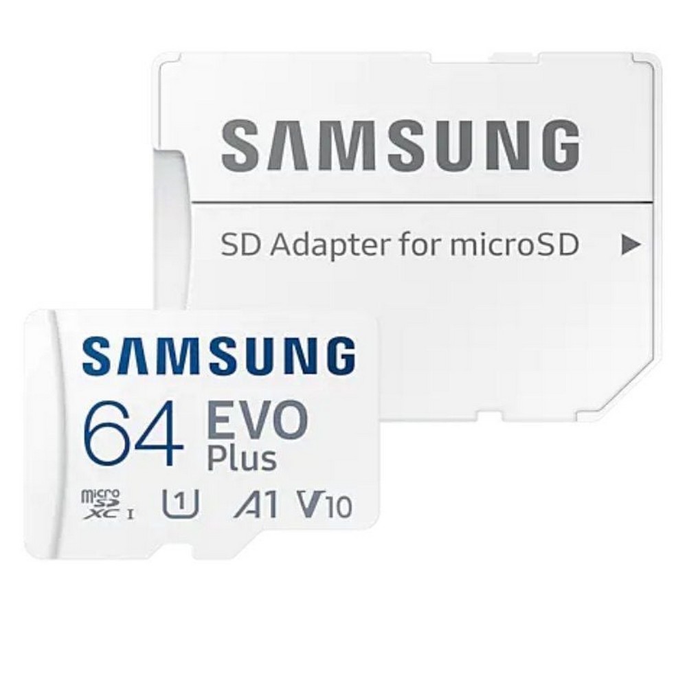 Tarjeta de Memoria Samsung EVO Plus 2023 64GB microSD XC con Adaptador/ Clase 10/ 160MBs