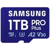 Tarjeta de Memoria Samsung PRO Plus 2024 1TB microSD XC/ Clase 10/ 180MBs