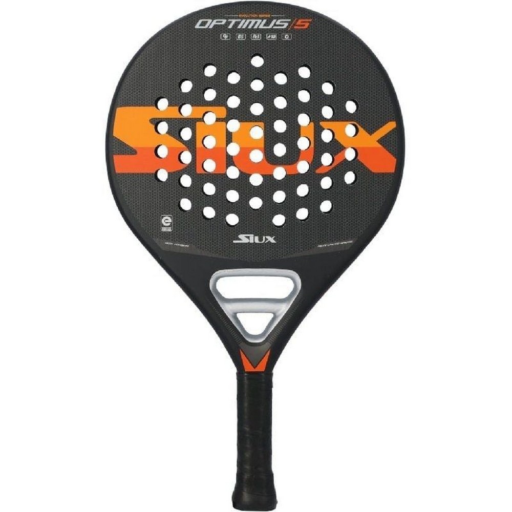 Pala de Pádel Siux Optimus 5/ Negra y Naranja