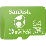 Tarjeta de Memoria SanDisk Nintendo Switch 64GB microSD XC UHS-I/ Clase 10/ 100MBs