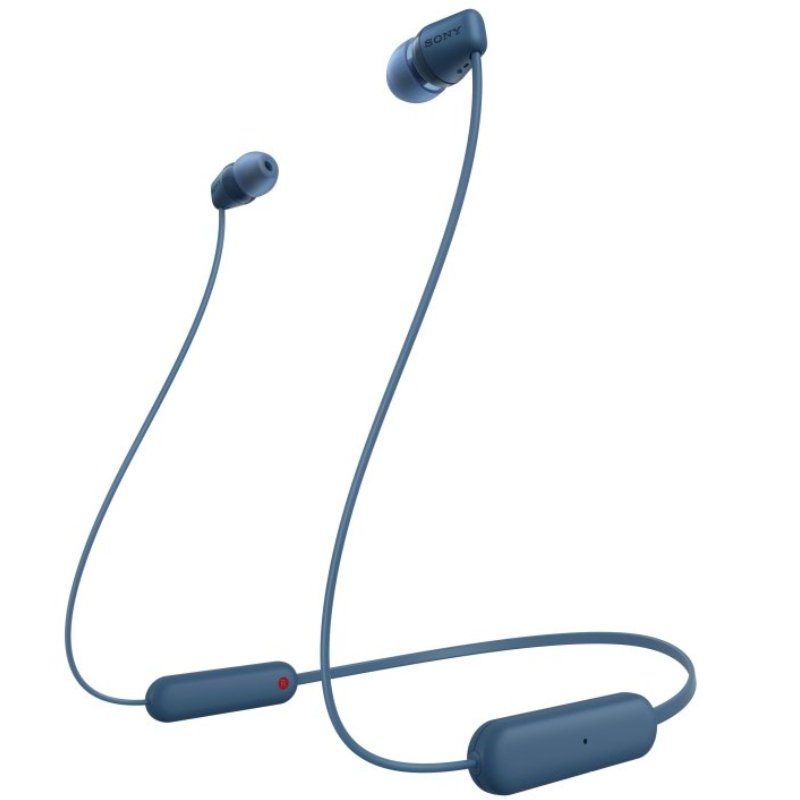 Auriculares Inalámbrico Intrauditivos Sony WI-C100/ con Micrófono/ Bluetooth/ Azules