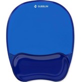Alfombrilla Ergonómica Subblim Ergo Cristal Flex MousePad/ Azul Oscuro