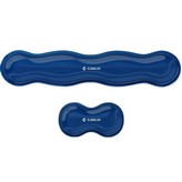 Pack de 2 Reposamuñecas Subblim Ergo Crystal Flex/ Azul Oscuro