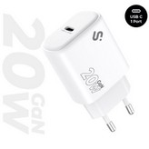 Cargador de Pared GaN Subblim 20W Charger USB C/ 1xUSB Tipo-C/ 20W