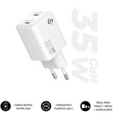 Cargador de Pared GaN Subblim 35W Charger USB C+C/ 2xUSB Tipo-C/ 35W